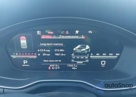 2021 Audi S5 Sportback Premium Plus Tfsi Quattro Tiptronic z USA, uszkodzony, nr VIN WAUC4CF54MA017581